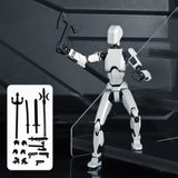 T3 Anime Action Figure Stop Motion Stand Multi-articulado Móvel Shapeshift Robot 3D Barato Action Model Toy Presente