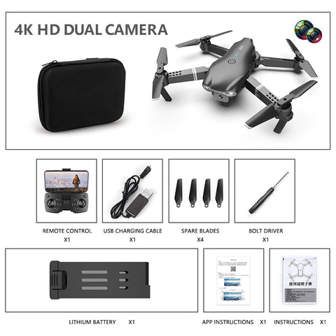 Dual Camera Folding Drone HD 4K Aerial Photography Four Axis