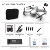 Dual Camera Folding Drone HD 4K Aerial Photography Four Axis