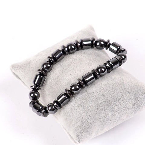 Weight Loss Black Stone Magnetic Therapy Bracelet Improve Metabolism Blood Circulation Sleep Relax