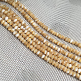 White Real Shell Beads Horizontal Hole Oval True Color Loose Beads