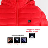 New Unisex Heated Jacket Coat USB Electric Jacket Cotton Coat Heater Thermal Clothing Heating Vest Men's Clothes Winter