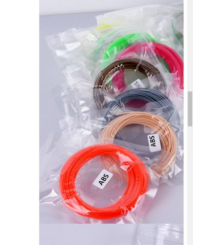 ABS PLA 1.75mm Filament Consumables for 3D Printing Pen 200m 20 color