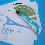 Reusable 3D Printing Pen Pattern 3D Drawing Molder Paper Stencils