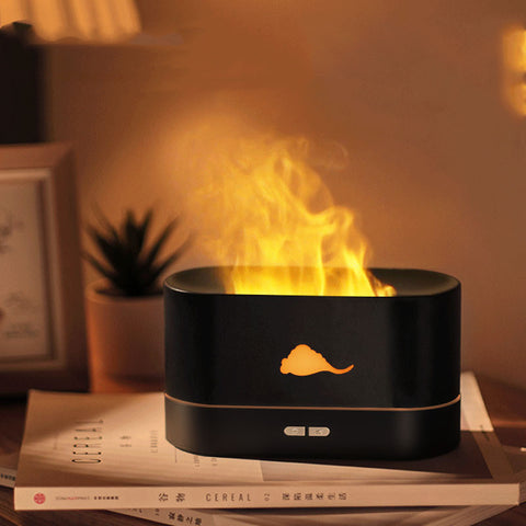 Simulation Flame Mist Humidifier Fire Flame Aroma Diffuser Colorful