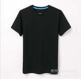 Camiseta CVC de venda direta, camiseta de algodão puro, camiseta masculina, terno masculino, mangas curtas, camiseta tamanho grande, camiseta masculina.