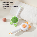 Pets Dematting Comb Dog Brush Cat Comb Self Cleaning Hair Remover Tool