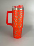 Modern Minimalist Feminine Stainless Steel Handle Insulated 40oz Cup