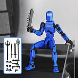 T3 Anime Action Figure Stop Motion Stand Multi-articulado Móvel Shapeshift Robot 3D Barato Action Model Toy Presente