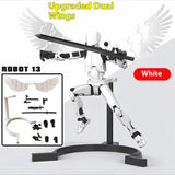 T3 Anime Action Figure Stop Motion Stand Multi-articulado Móvel Shapeshift Robot 3D Barato Action Model Toy Presente