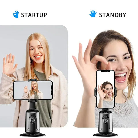 360 auto rastreamento facial cardan ai inteligente cardan rastreamento facial suporte de telefone automático para smartphone vídeo vlog tripé estabilizador ao vivo