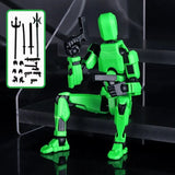 T3 Anime Action Figure Stop Motion Stand Multi-articulado Móvel Shapeshift Robot 3D Barato Action Model Toy Presente