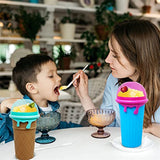 Quick-Frozen Smoothie Sand Slushy Cup 500ml Magic Ice Cream Bottle