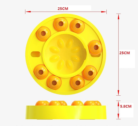 Dog Treat Dispenser Puzzle Tigelas de alimentação para cães Tigela de alimentação lenta