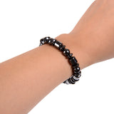 Weight Loss Black Stone Magnetic Therapy Bracelet Improve Metabolism Blood Circulation Sleep Relax