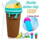 Quick-Frozen Smoothie Sand Slushy Cup 500ml Magic Ice Cream Bottle