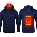 New Unisex Heated Jacket Coat USB Electric Jacket Cotton Coat Heater Thermal Clothing Heating Vest Men's Clothes Winter