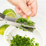 Multifunction Multi-layer Scissors for Green Onion Spice Herb Seaweed