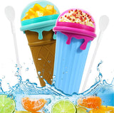 Quick-Frozen Smoothie Sand Slushy Cup 500ml Magic Ice Cream Bottle