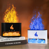 Simulation Flame Mist Humidifier Fire Flame Aroma Diffuser Colorful