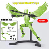 T3 Anime Action Figure Stop Motion Stand Multi-articulado Móvel Shapeshift Robot 3D Barato Action Model Toy Presente