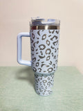 Modern Minimalist Feminine Stainless Steel Handle Insulated 40oz Cup