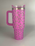 Modern Minimalist Feminine Stainless Steel Handle Insulated 40oz Cup