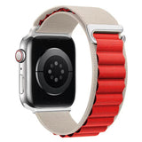 Faixa de relógio circular de nylon para Apple Watch 42mm 44mm 45mm 49mm