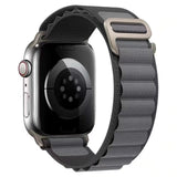 Faixa de relógio circular de nylon para Apple Watch 42mm 44mm 45mm 49mm