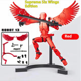 T3 Anime Action Figure Stop Motion Stand Multi-articulado Móvel Shapeshift Robot 3D Barato Action Model Toy Presente