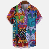 Digital Printed Large Casual Shirt For Men