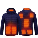 New Unisex Heated Jacket Coat USB Electric Jacket Cotton Coat Heater Thermal Clothing Heating Vest Men's Clothes Winter