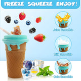 Quick-Frozen Smoothie Sand Slushy Cup 500ml Magic Ice Cream Bottle