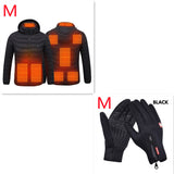 New Unisex Heated Jacket Coat USB Electric Jacket Cotton Coat Heater Thermal Clothing Heating Vest Men's Clothes Winter