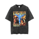 Men's Summer Vintage Print T-Shirt OVERSIZE