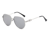 Mens Fashion Trend Oval Frame Sunglasses