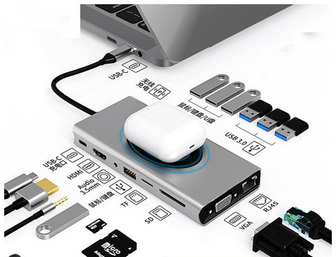 Hub universal multifuncional hub HDMI estação de acoplamento conversor de notebook