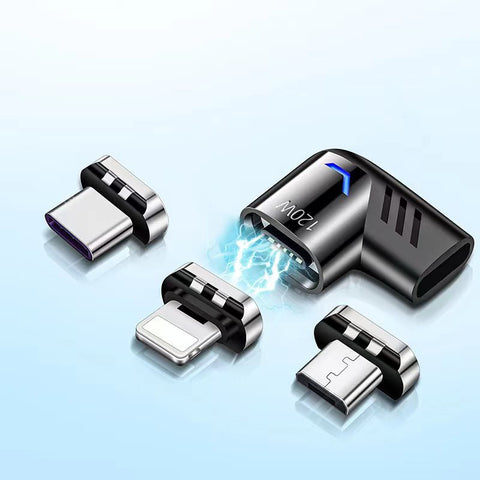 Adaptador de carregamento magnético USB-C Elbow de 120 W para teclado de telefone de computador