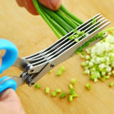 Multifunction Multi-layer Scissors for Green Onion Spice Herb Seaweed