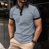 Men's Casual Polo Shirts Short Sleeve Business Shirt Summer