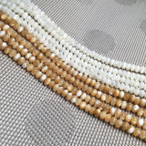 White Real Shell Beads Horizontal Hole Oval True Color Loose Beads