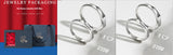 Light Reflect Love Pattern S925 Sterling Silver Rings Wedding Gift