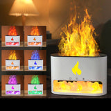 Simulation Flame Mist Humidifier Fire Flame Aroma Diffuser Colorful